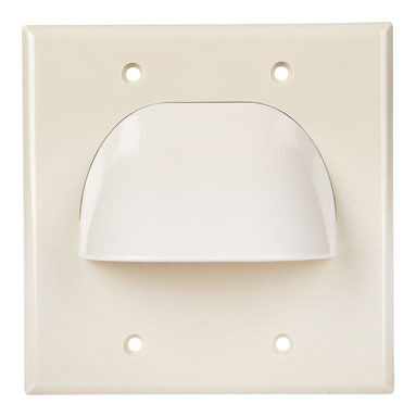 Wall Plate 2pc 2g Wht