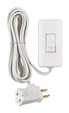 Plug-In Dimmer Slide Switch WHT