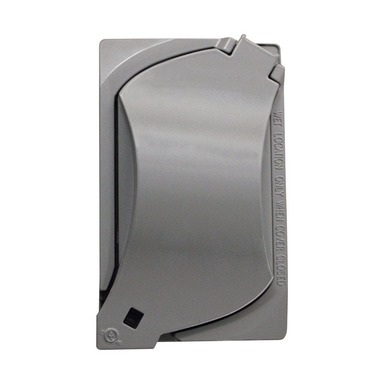 Sigma Engineered Solutions Rectangle Metal 1 gang Universal Cover Wet Locations