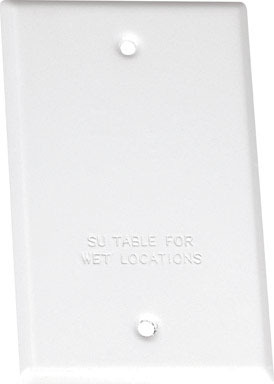 White 1G Weatherproof Box Cover