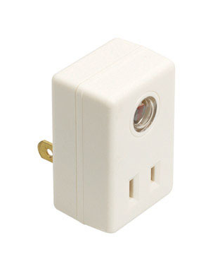 PHOTOELECTRIC LIGHT PLUG WHITE