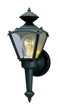 WALL SCONCE BLK 13.5"H