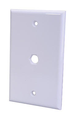 Wall Plate Coax Wht Bulk