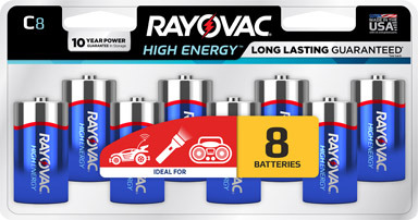 ALKALN BATTERY C RAYO8PK