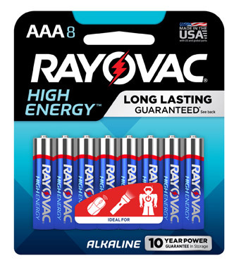 Rayovac Alkaline AAA 8PK