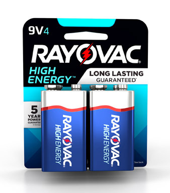 BATTERY ALKALINE 9V 4PK