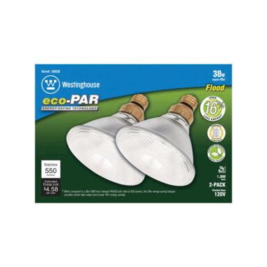 BULB PAR38 38W 2PK