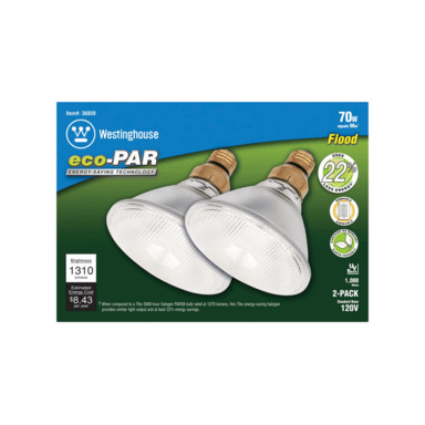 BULB PAR38 70W 2PK