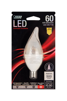 BULB LED CAND 7.5W500L3K