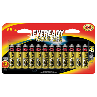 BATTERY EVER GOLD AA24PK