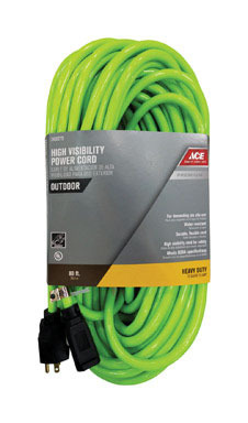 801 12/3 Neon Grn Extension Cord