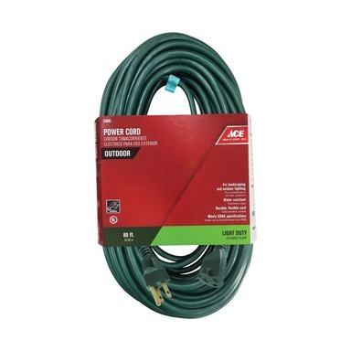 80' 16/3 Green Extension Cord