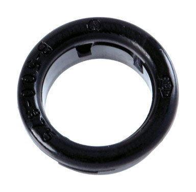 BUSHING NYL 1/2X3/8 BLK