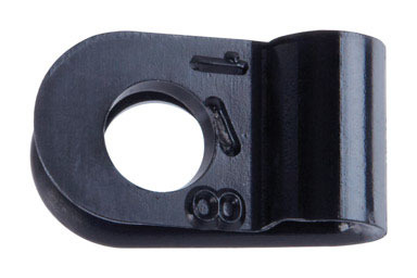 Clamp Nylon Blk 3/8x1/8