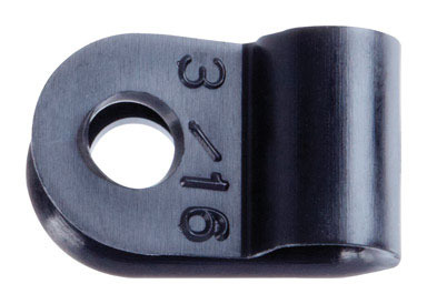 Clamp Nylon Blk 1/2x3/16