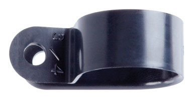 Clamp Nylon Blk 1/2x3/4