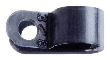 CLAMP NYLON BLK 3/8X3/8