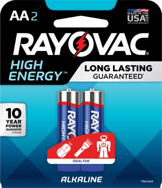 ALKA BATTERY AA RAYO 2PK