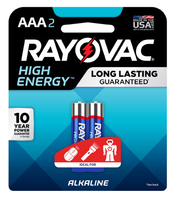 ALK BATTERY AAA RAYO 2PK