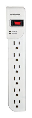 Monstr 6outlet Surge Wht