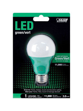 LED FEIT A19 GREEN