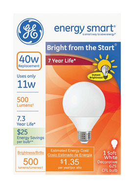 Bulb Cfl G25 11w 2700k