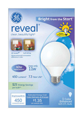 Bulb Cfl G25 11w Reveal