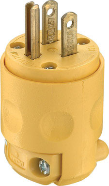15A Yellow Cord End