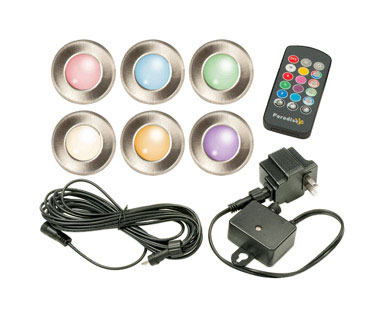 Led Deck Light Multi 6pk