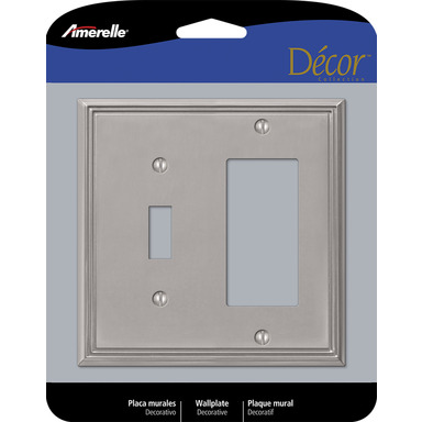 WALLPLATE COMBO METRO BN