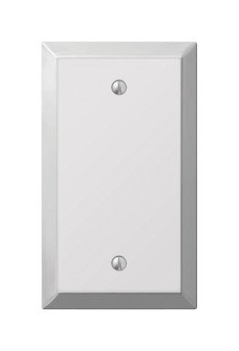 Chrome 1 Blank Wall Plate
