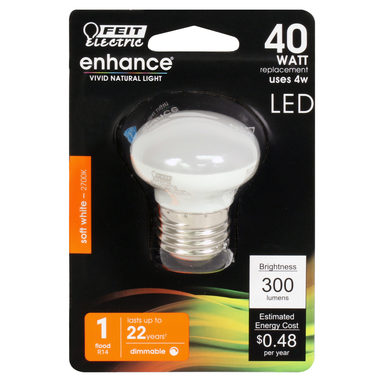 R14 LED Bulb Soft White 40W