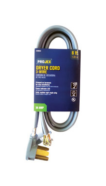 DRYER CORD 6' GRY