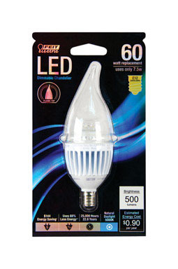 LED BULB FLAME E12 8W 5K