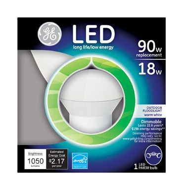 LED GE PAR38 90W EQ W WH