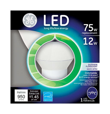 LED GE PAR38 75W EQ W WH