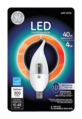 LED GE CAC 40W EQ SFT WH