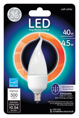 LED GE CAC 40W EQ SFT WH