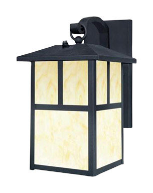 Wall Lantern 1lt Blk/hny
