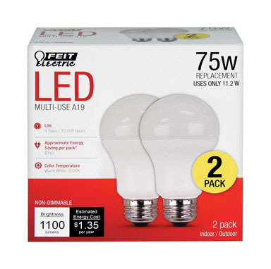 LED FEIT A19 75W EQ WW