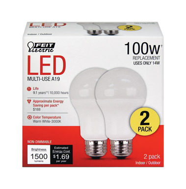 LED FEIT A19 100W EQ WW