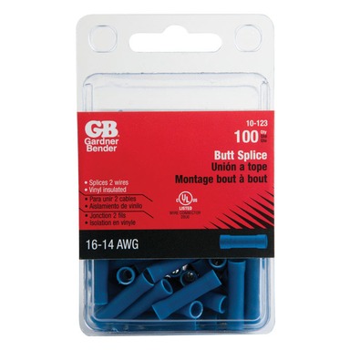 100Pk 16-14 AWG Splice Connector