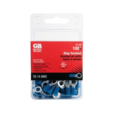 100 Pk Ring Terminal