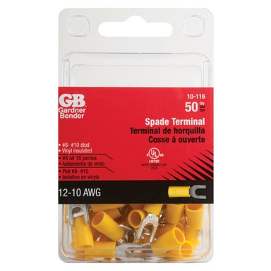 SPADE TERM 12-10AWG 50PK