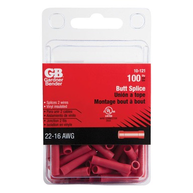 100Pk 22-18 AWG Splice Connector