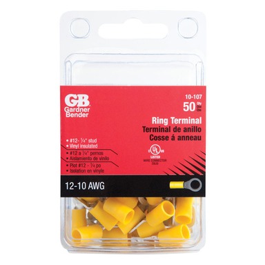 50PK Insulated Ring Terminal