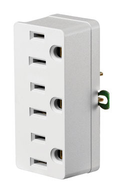 Leviton Grounded 3 outlets Outlet Adapter 1 pk