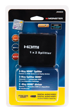 HDMI SPLITTER 2-WAY 1X2