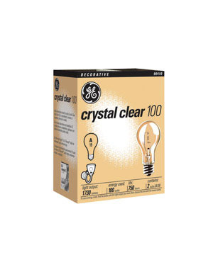 BULB CLR 100A/CL PK2 GE