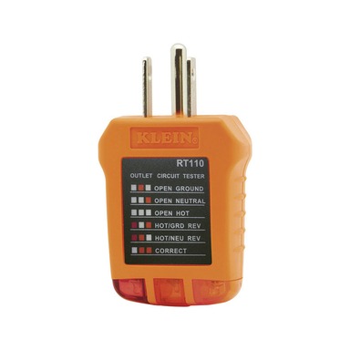 Klein Tools LED Receptacle Tester 1 pk